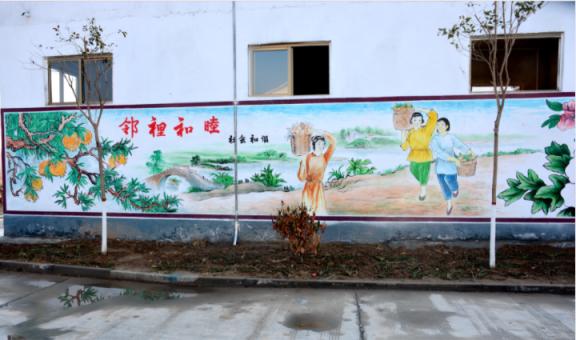 金秀乡镇文化墙 乡风文明焕发新活力